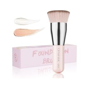Qty 2 Flat Top Pro Foundation Brush, Concealer Brush